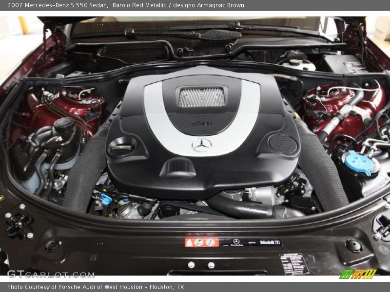 Barolo Red Metallic / designo Armagnac Brown 2007 Mercedes-Benz S 550 Sedan