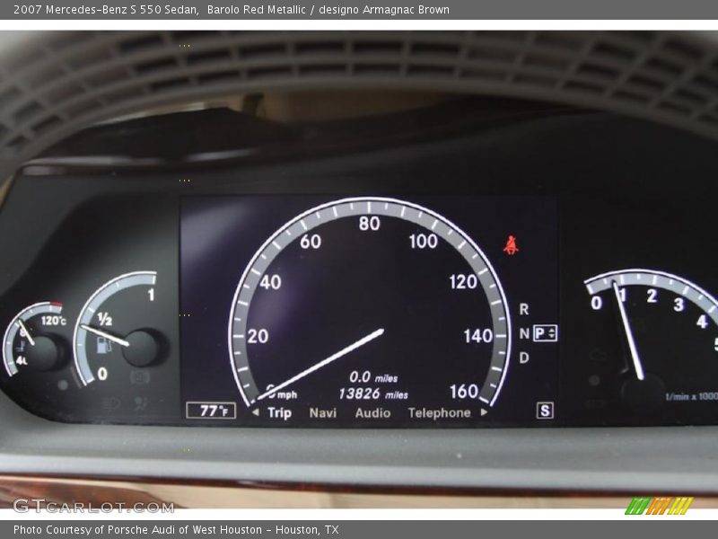 Barolo Red Metallic / designo Armagnac Brown 2007 Mercedes-Benz S 550 Sedan
