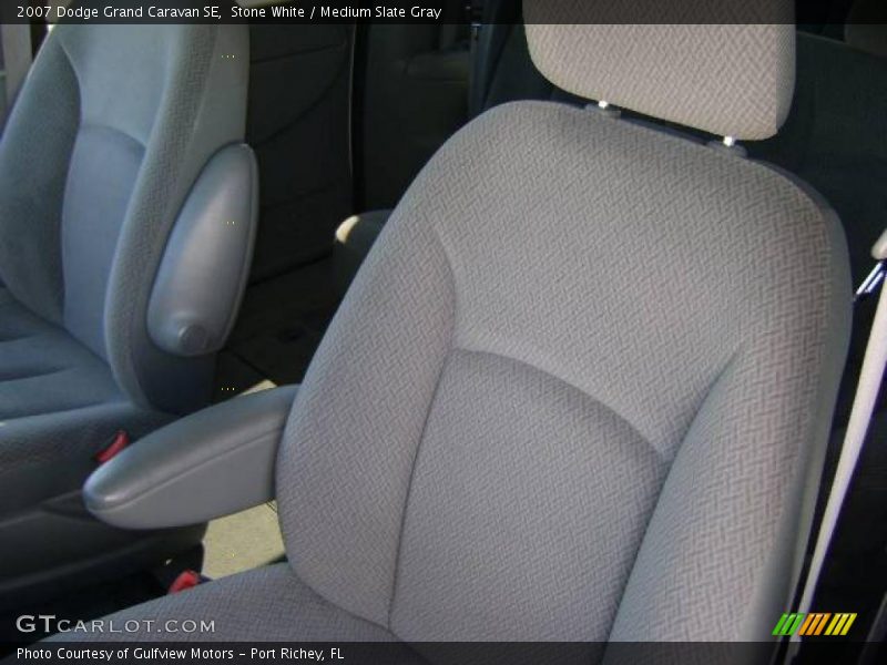 Stone White / Medium Slate Gray 2007 Dodge Grand Caravan SE