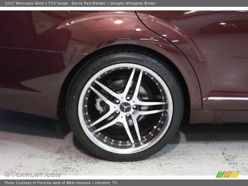 Barolo Red Metallic / designo Armagnac Brown 2007 Mercedes-Benz S 550 Sedan