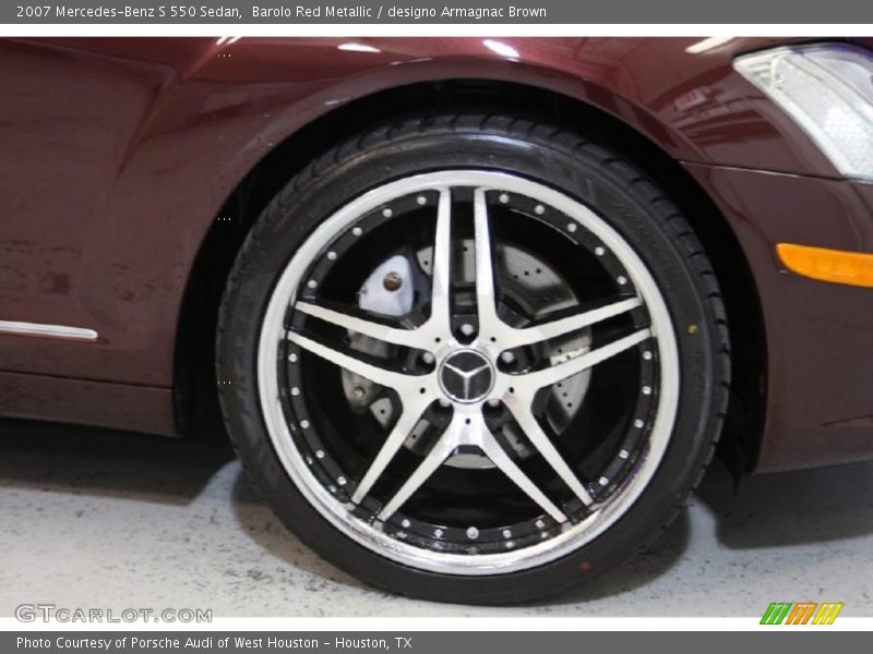 Barolo Red Metallic / designo Armagnac Brown 2007 Mercedes-Benz S 550 Sedan