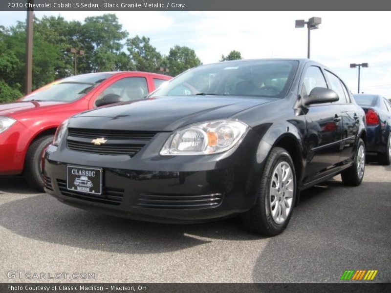 Black Granite Metallic / Gray 2010 Chevrolet Cobalt LS Sedan