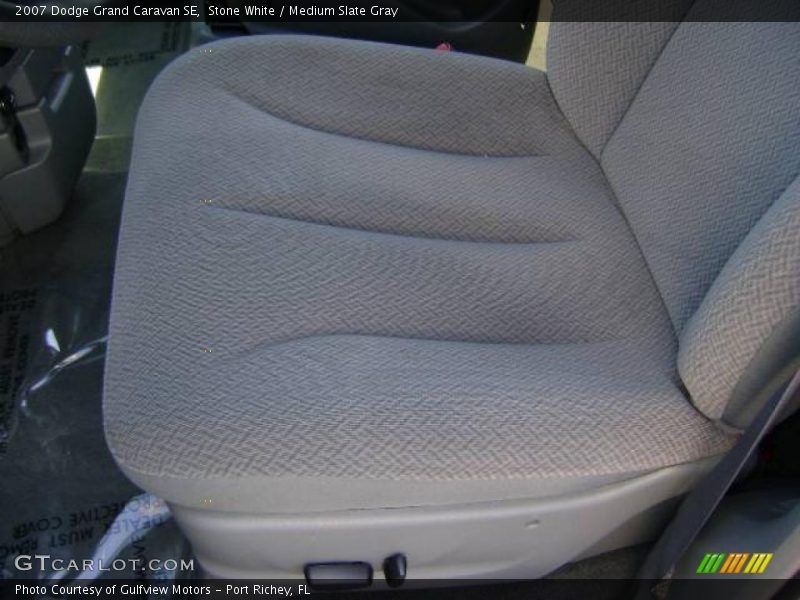 Stone White / Medium Slate Gray 2007 Dodge Grand Caravan SE