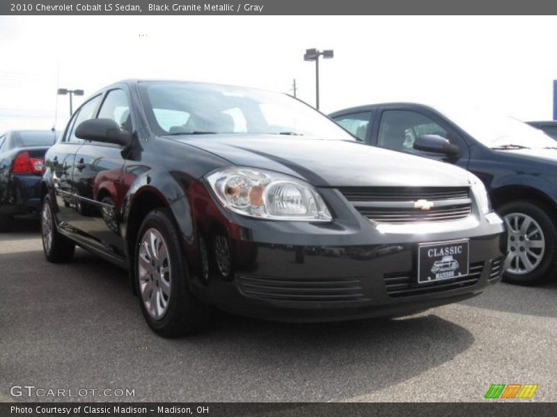 Black Granite Metallic / Gray 2010 Chevrolet Cobalt LS Sedan