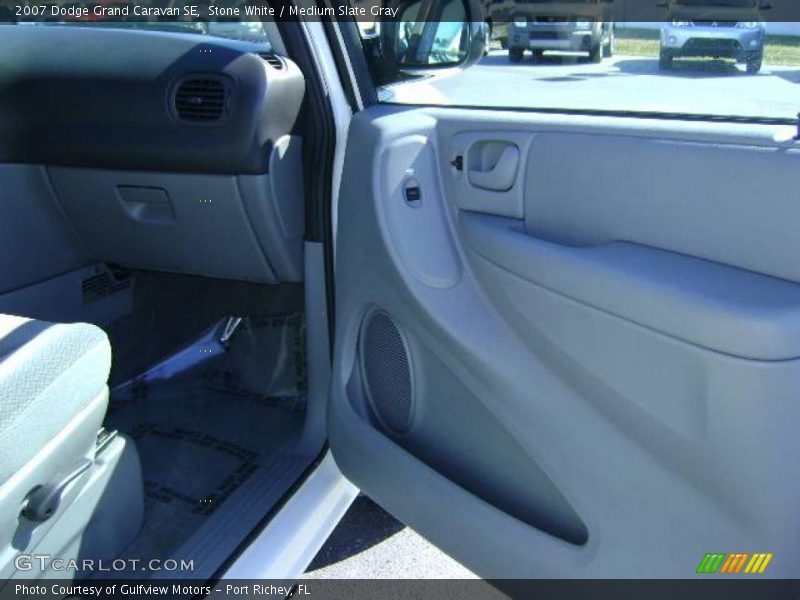 Stone White / Medium Slate Gray 2007 Dodge Grand Caravan SE