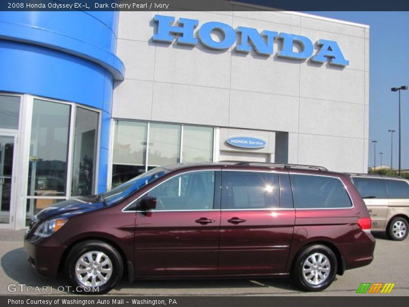 Dark Cherry Pearl / Ivory 2008 Honda Odyssey EX-L