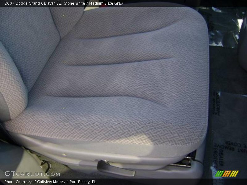 Stone White / Medium Slate Gray 2007 Dodge Grand Caravan SE