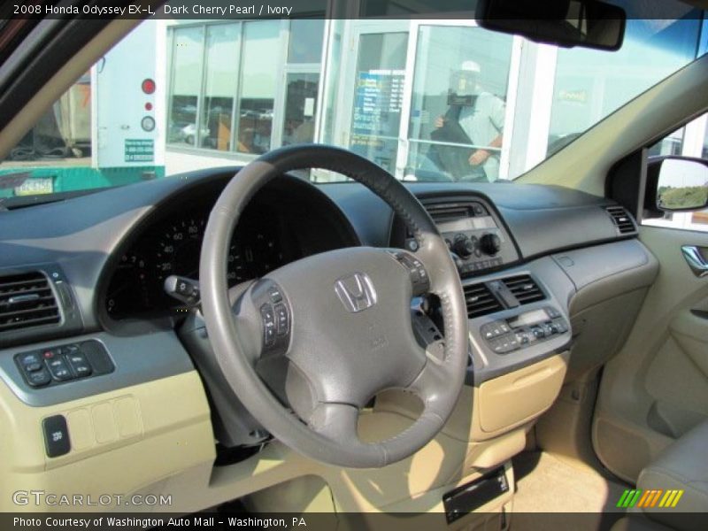 Dark Cherry Pearl / Ivory 2008 Honda Odyssey EX-L