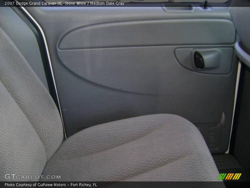 Stone White / Medium Slate Gray 2007 Dodge Grand Caravan SE