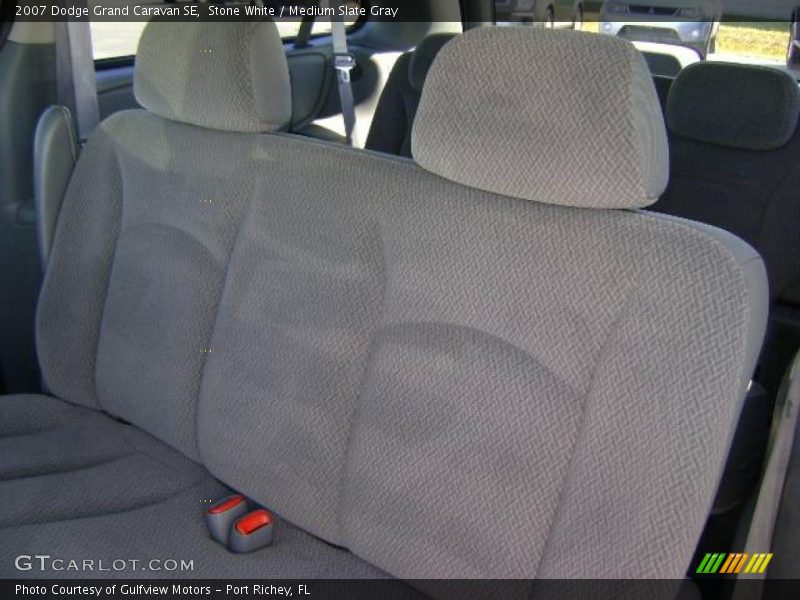 Stone White / Medium Slate Gray 2007 Dodge Grand Caravan SE