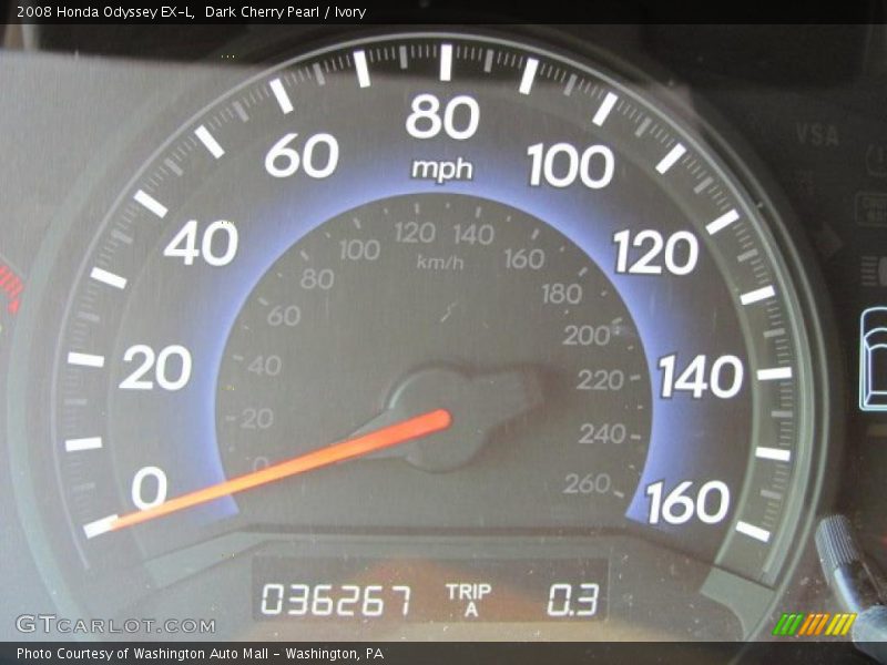 Dark Cherry Pearl / Ivory 2008 Honda Odyssey EX-L