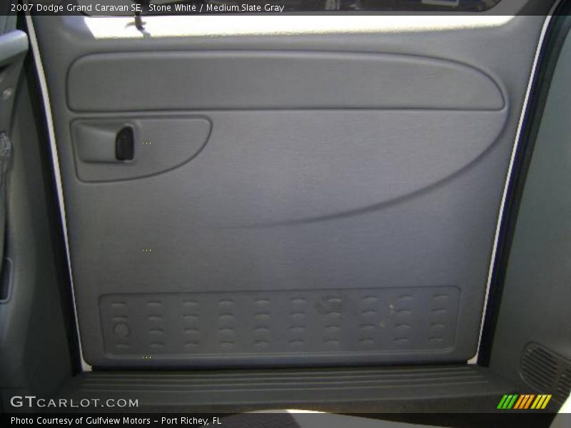 Stone White / Medium Slate Gray 2007 Dodge Grand Caravan SE