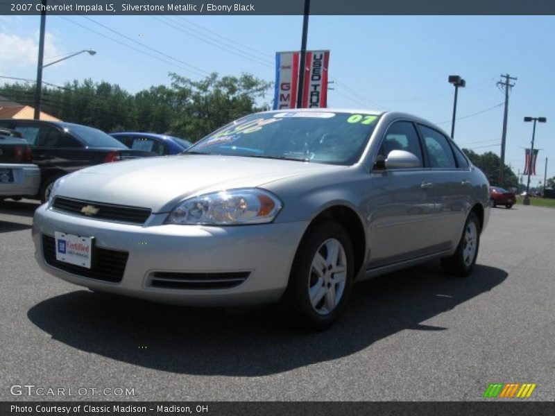 Silverstone Metallic / Ebony Black 2007 Chevrolet Impala LS
