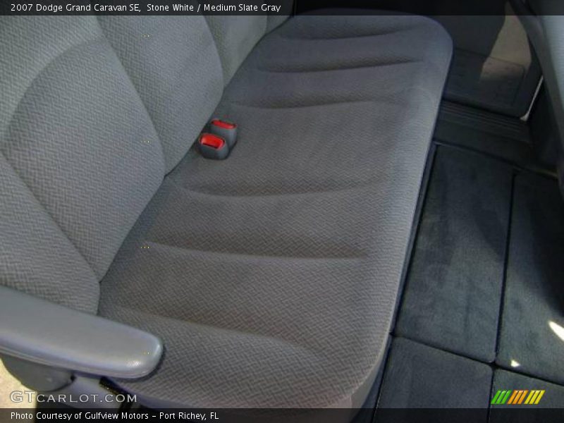 Stone White / Medium Slate Gray 2007 Dodge Grand Caravan SE