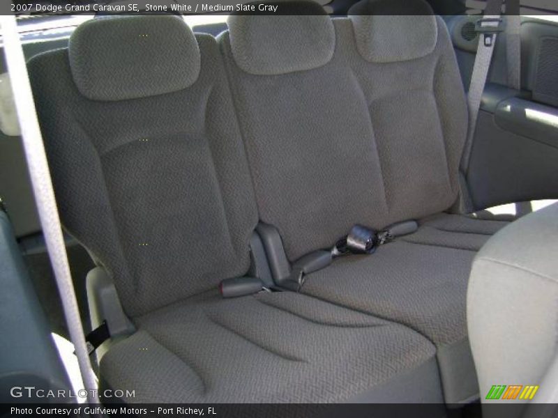 Stone White / Medium Slate Gray 2007 Dodge Grand Caravan SE
