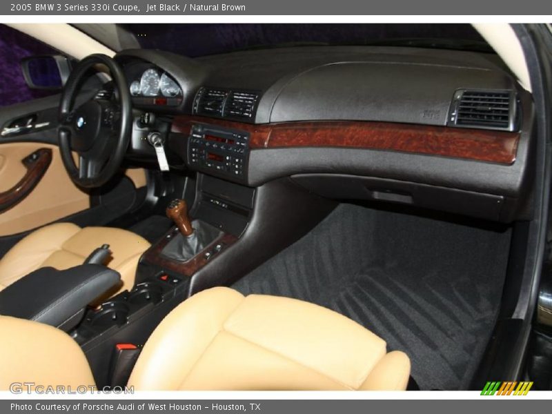 Jet Black / Natural Brown 2005 BMW 3 Series 330i Coupe