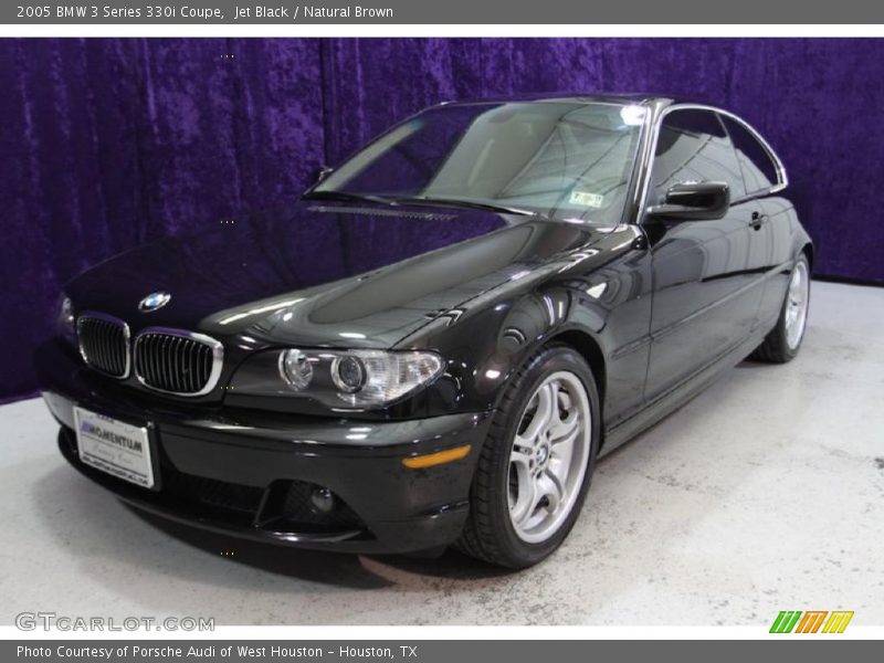 Jet Black / Natural Brown 2005 BMW 3 Series 330i Coupe