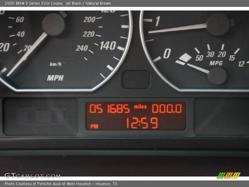 Jet Black / Natural Brown 2005 BMW 3 Series 330i Coupe