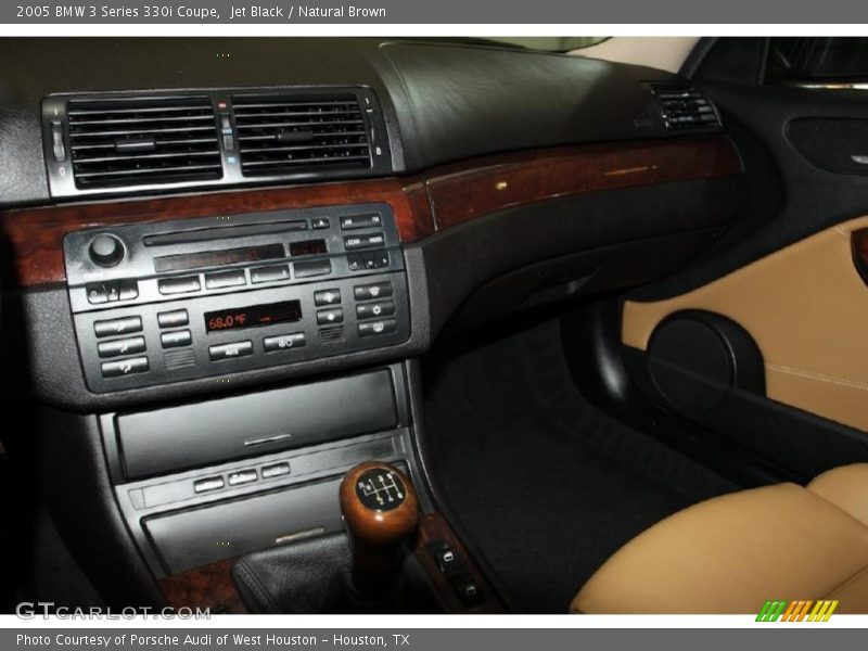 Jet Black / Natural Brown 2005 BMW 3 Series 330i Coupe