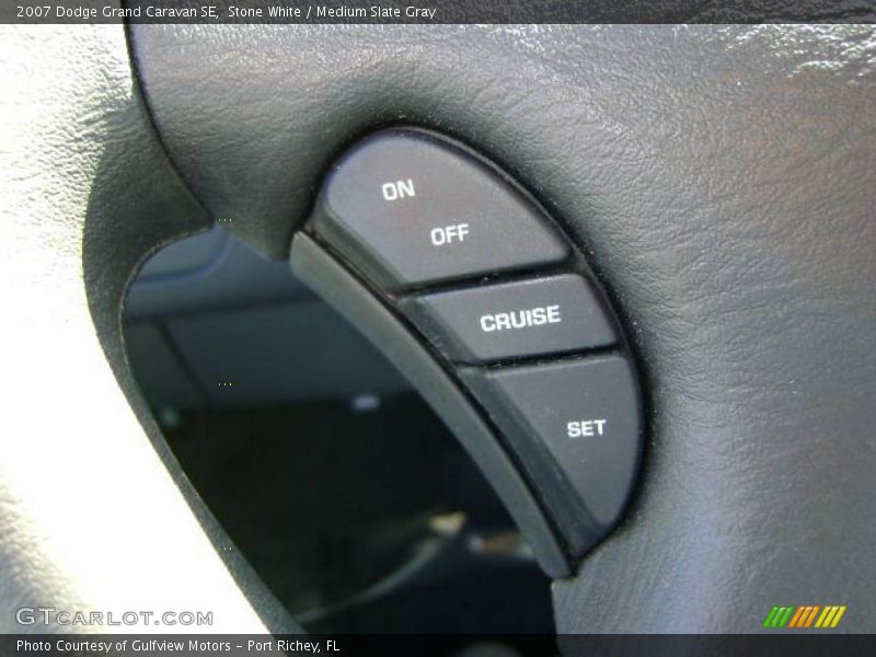 Stone White / Medium Slate Gray 2007 Dodge Grand Caravan SE