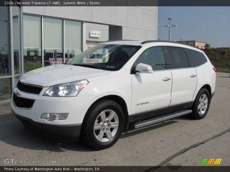 Summit White / Ebony 2009 Chevrolet Traverse LT AWD