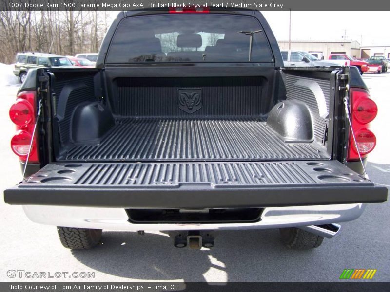 Brilliant Black Crystal Pearl / Medium Slate Gray 2007 Dodge Ram 1500 Laramie Mega Cab 4x4