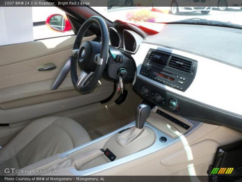 Bright Red / Beige 2007 BMW Z4 3.0i Roadster