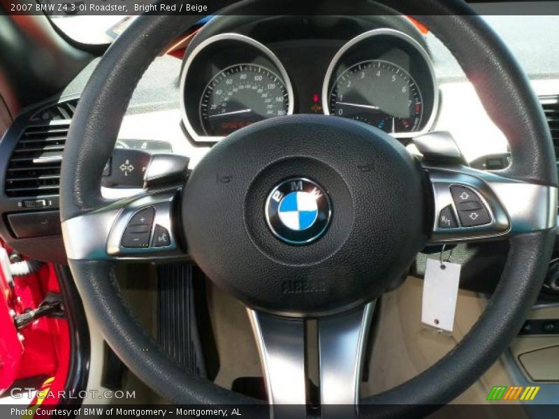 Bright Red / Beige 2007 BMW Z4 3.0i Roadster