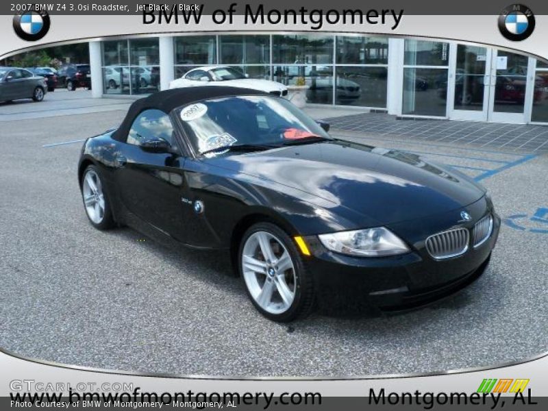 Jet Black / Black 2007 BMW Z4 3.0si Roadster