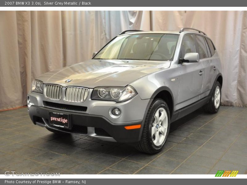 Silver Grey Metallic / Black 2007 BMW X3 3.0si