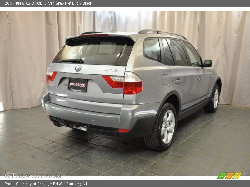 Silver Grey Metallic / Black 2007 BMW X3 3.0si