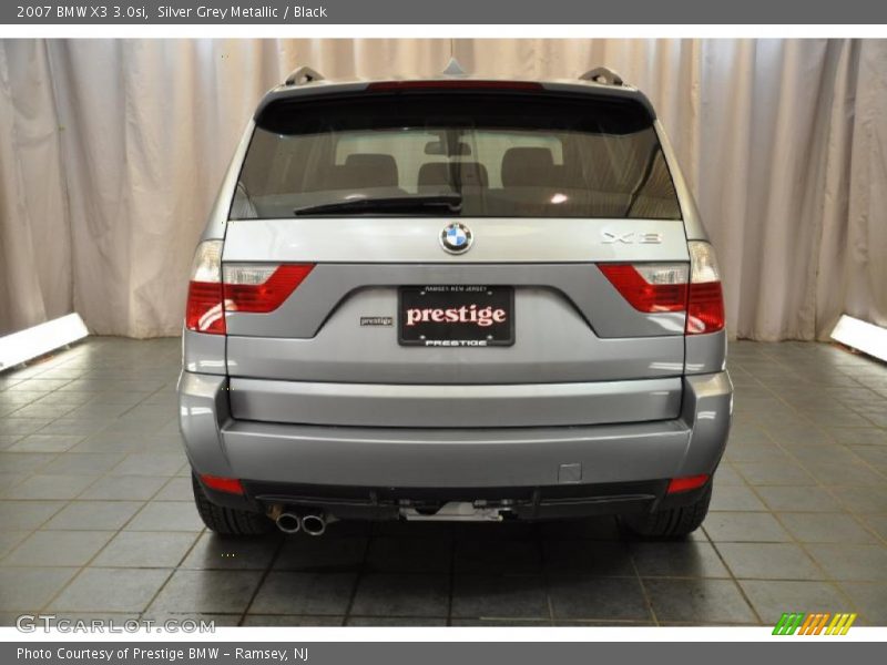 Silver Grey Metallic / Black 2007 BMW X3 3.0si