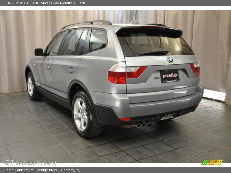 Silver Grey Metallic / Black 2007 BMW X3 3.0si