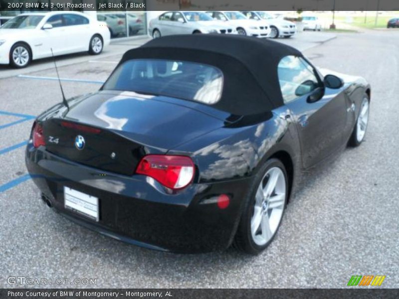Jet Black / Black 2007 BMW Z4 3.0si Roadster