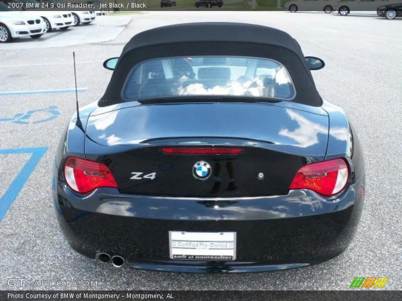 Jet Black / Black 2007 BMW Z4 3.0si Roadster
