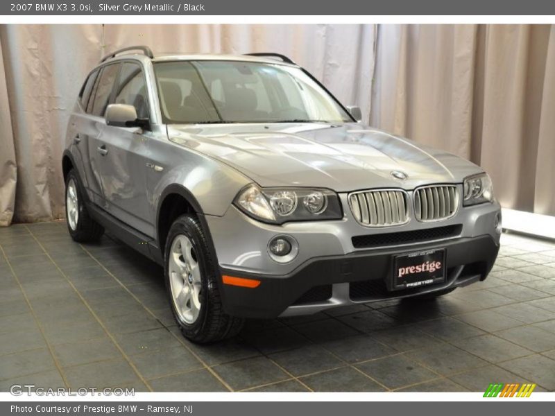 Silver Grey Metallic / Black 2007 BMW X3 3.0si