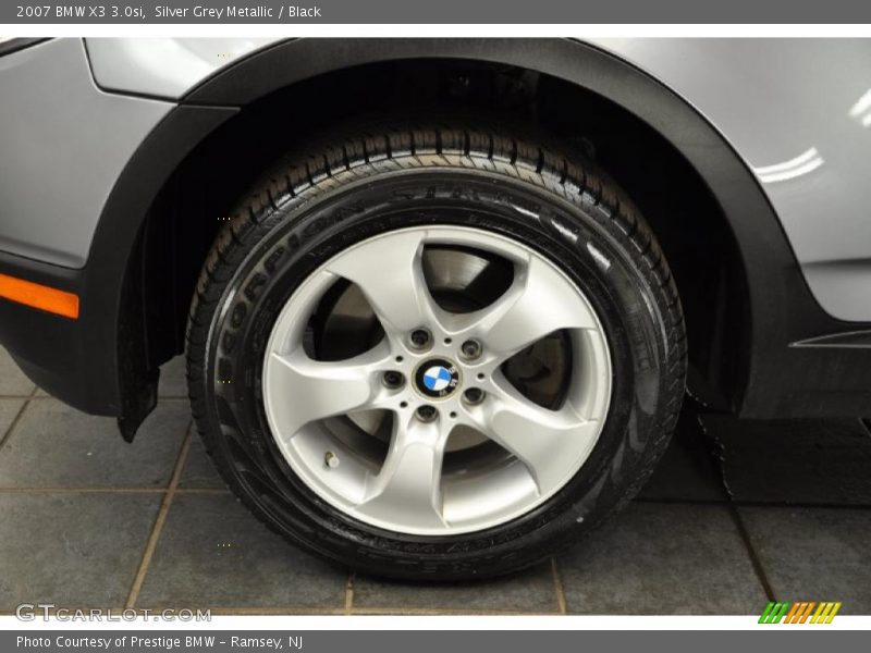 Silver Grey Metallic / Black 2007 BMW X3 3.0si