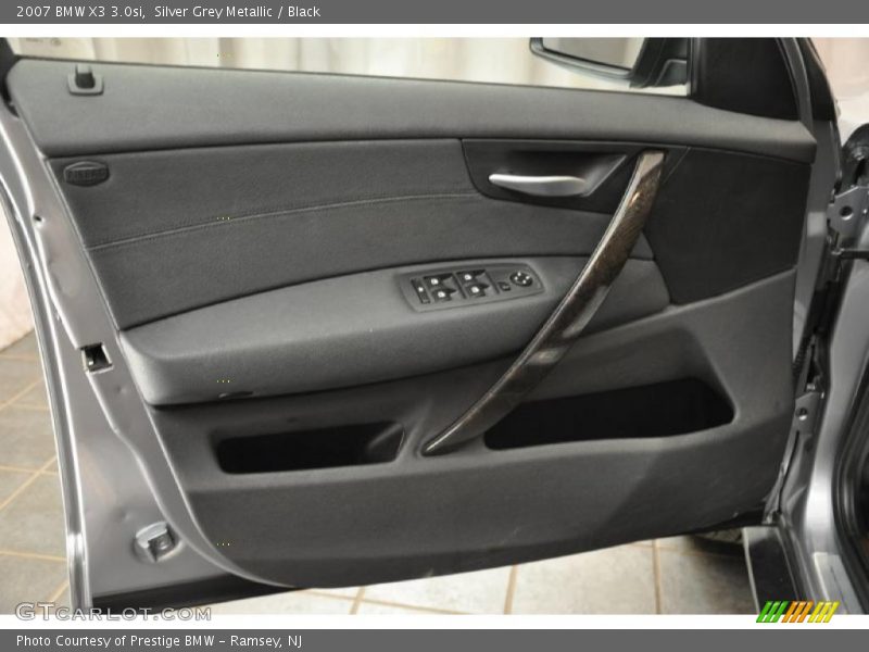 Silver Grey Metallic / Black 2007 BMW X3 3.0si