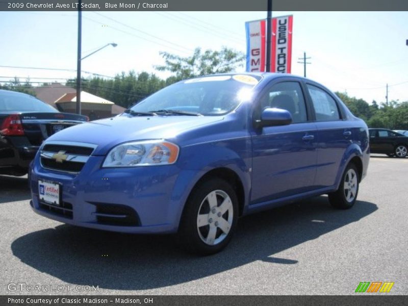 Blue Moon / Charcoal 2009 Chevrolet Aveo LT Sedan