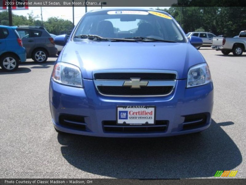 Blue Moon / Charcoal 2009 Chevrolet Aveo LT Sedan
