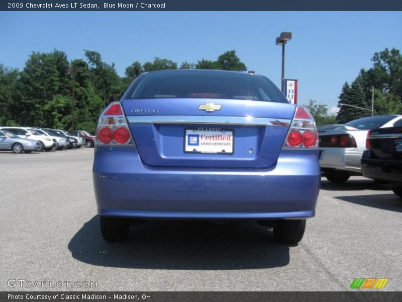 Blue Moon / Charcoal 2009 Chevrolet Aveo LT Sedan