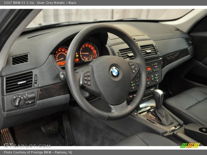 Silver Grey Metallic / Black 2007 BMW X3 3.0si