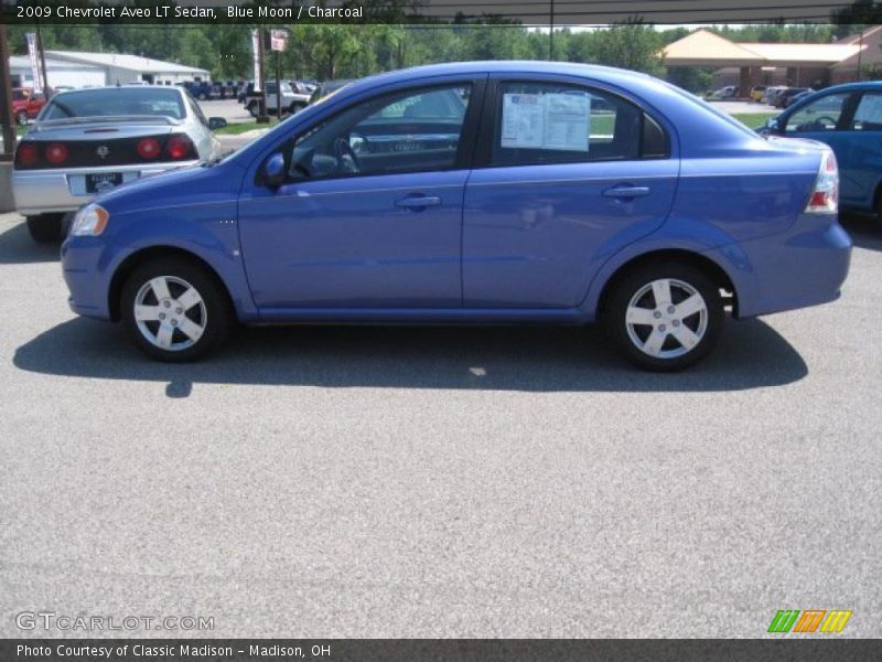 Blue Moon / Charcoal 2009 Chevrolet Aveo LT Sedan
