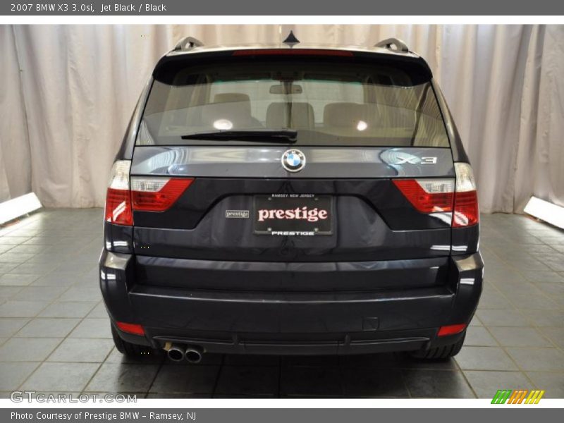 Jet Black / Black 2007 BMW X3 3.0si