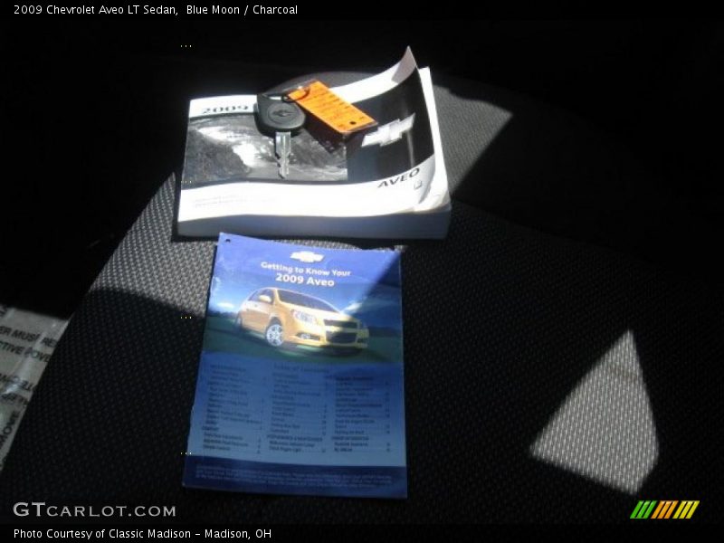 Blue Moon / Charcoal 2009 Chevrolet Aveo LT Sedan