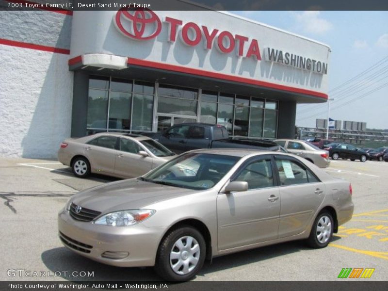 Desert Sand Mica / Taupe 2003 Toyota Camry LE