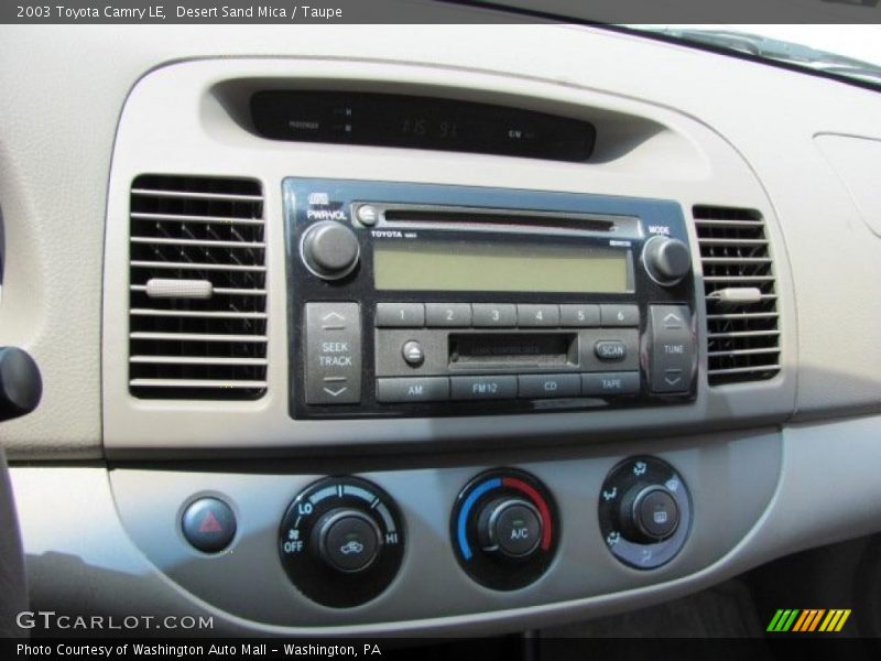 Desert Sand Mica / Taupe 2003 Toyota Camry LE