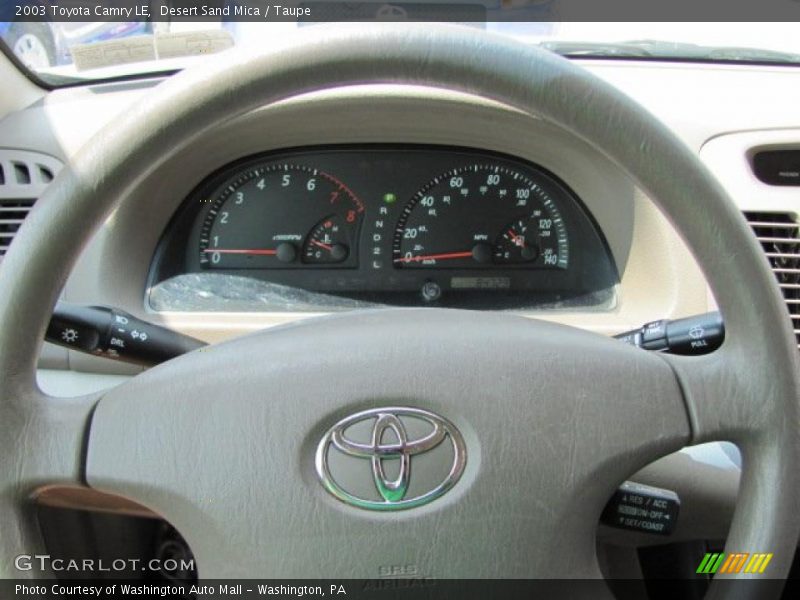 Desert Sand Mica / Taupe 2003 Toyota Camry LE
