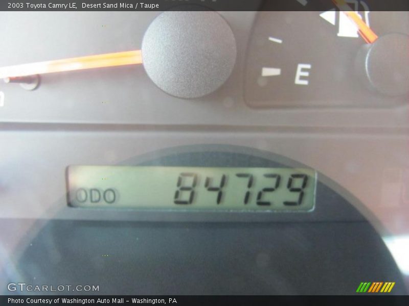 Desert Sand Mica / Taupe 2003 Toyota Camry LE