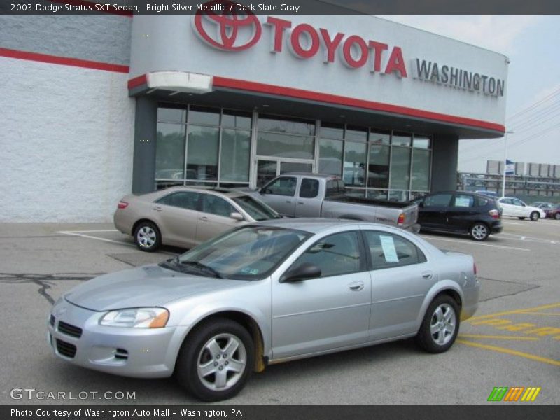 Bright Silver Metallic / Dark Slate Gray 2003 Dodge Stratus SXT Sedan